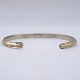 Vintage Sterling Stamped Triangle Cuff Bracelet 6.25"