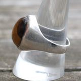 Vintage Sterling Tigers Eye Cabochon Ring 10