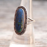 Vintage Sterling Chrysocolla Ring 6.5