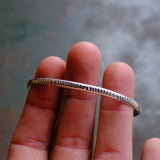 Vintage Sterling Silver Stamped Cuff Bracelet 6.25"