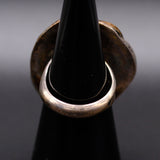 Vintage Sterling Turquoise Feather Ring 6.5