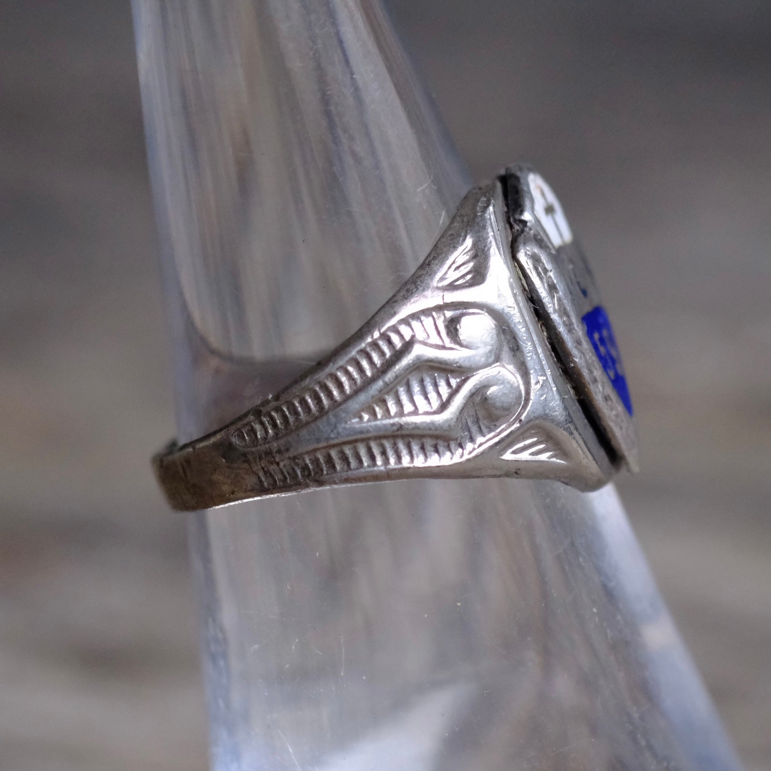 Vintage Sterling 1959 Signet Ring 5.5