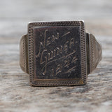 Vintage Sterling Silver Plated New Guinea WWII Ring 8.5