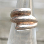 Vintage Sterling Silver Modernist Ring 6.25