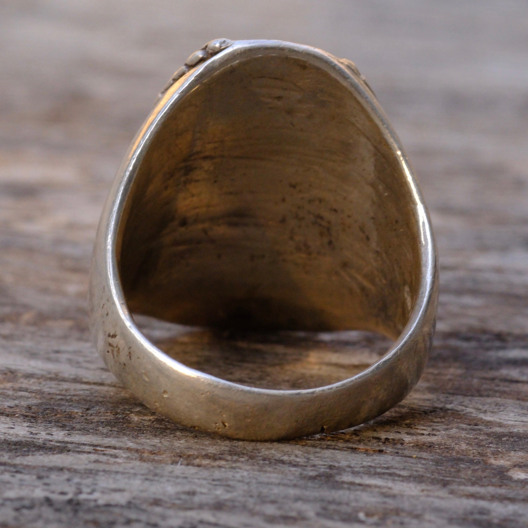 Vintage Sterling Silver Eagle Signet Ring 9
