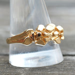 Vintage Gold Plated Nugget Ring 13