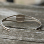 Vintage Sterling Turquoise Shadowbox Cuff