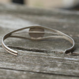 Vintage Sterling Turquoise Shadowbox Cuff