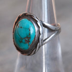 Vintage Sterling Turquoise Ring 6.5