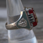 Vintage Mexican Biker Freemason's Souvenir Ring 9