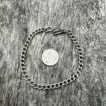 Vintage Sterling Curb Chain Bracelet