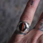 Vintage Sterling Tigers Eye Ring 5.25