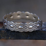 Vintage Sterling Silver Stamped Cuff