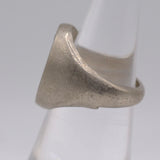 Vintage Base Metal Sweet Leaf Signet Ring 5.75