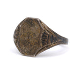 Vintage Sterling Silver Blank Signet Ring 6.25