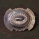 Vintage Sterling Silver Concho Brooch