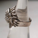 Vintage Sterling Big Chief Ring 6.75