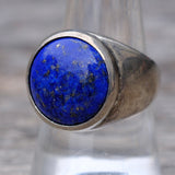 Vintage Sterling Lapis Ring 9.25