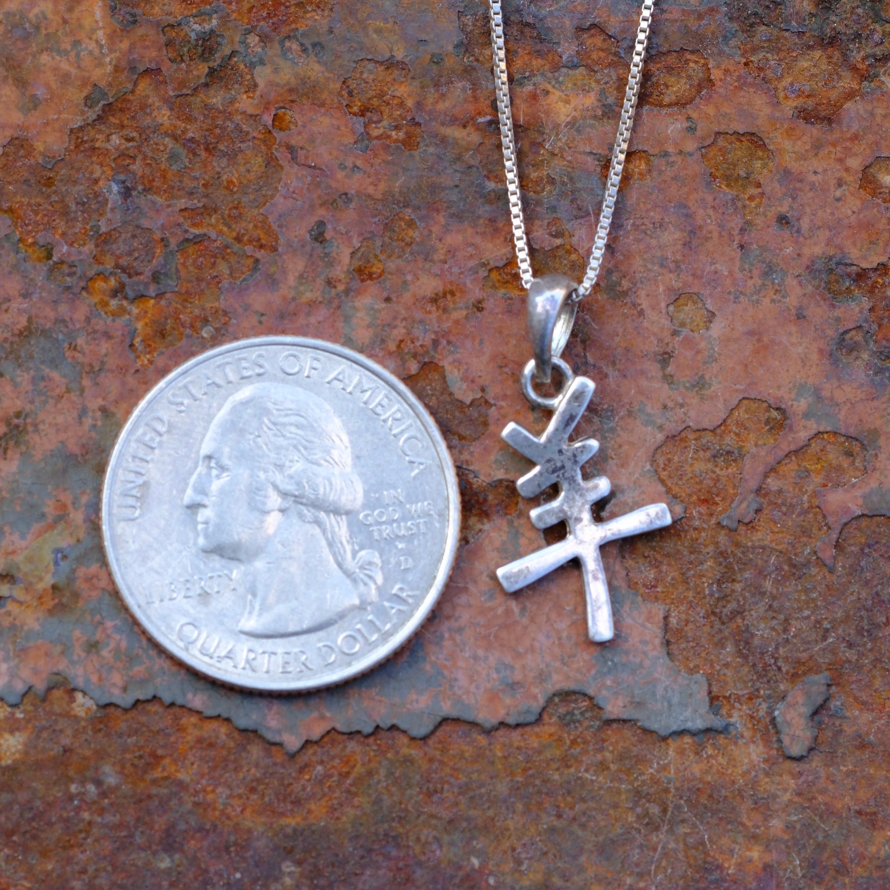 Vintage Sterling Silver Chinese Zodiac 'Sheep' Necklace