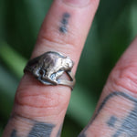 Vintage Sterling Bear Ring 4