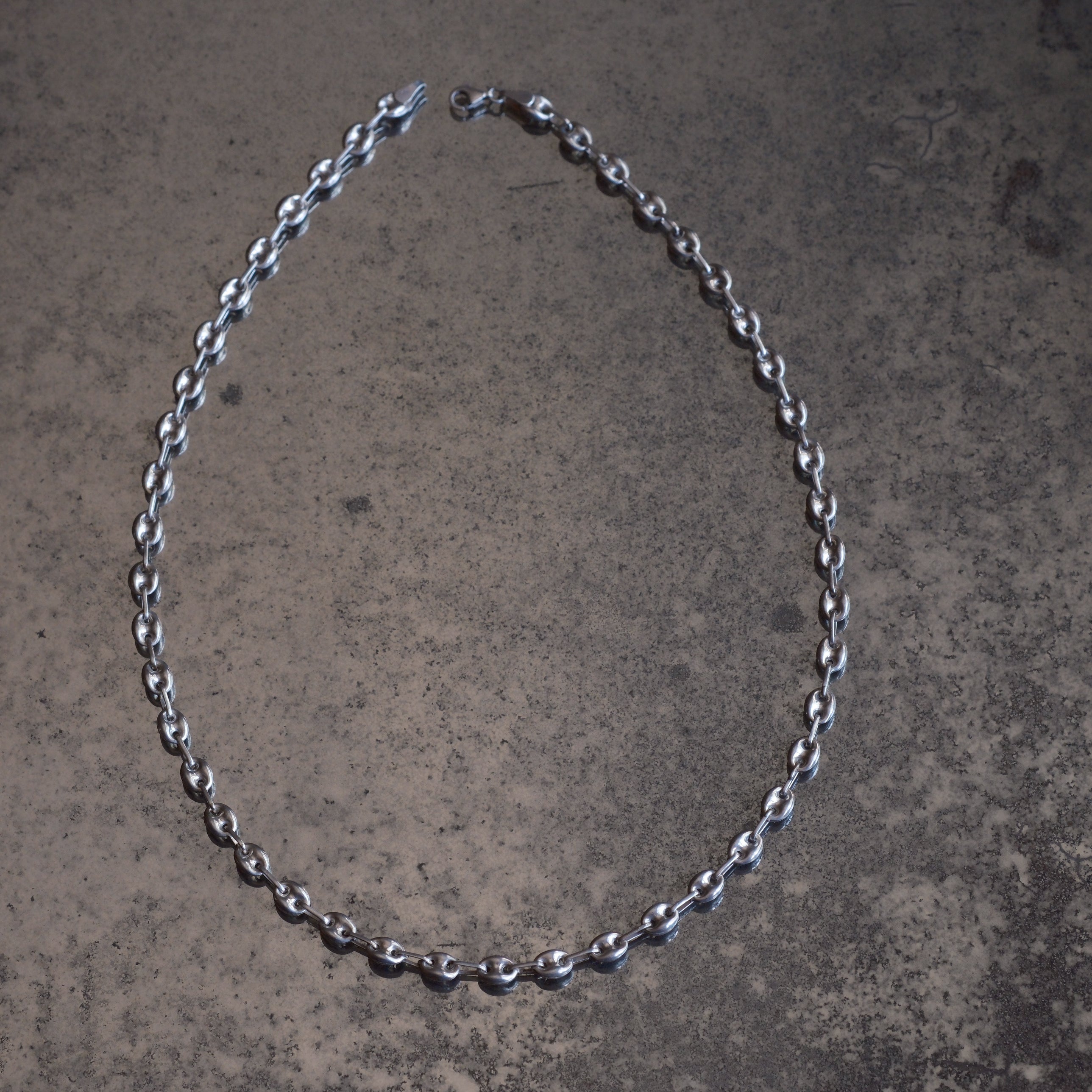Vintage Sterling Mariner Chain Necklace 20"