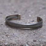 Vintage Sterling Silver Braided Cuff