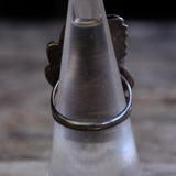 Vintage Sterling Turquoise Feather Ring 6.75