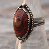 Vintage Sterling Shell Ring 7.5