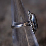 Vintage Sterling Abalone Ring 5.25