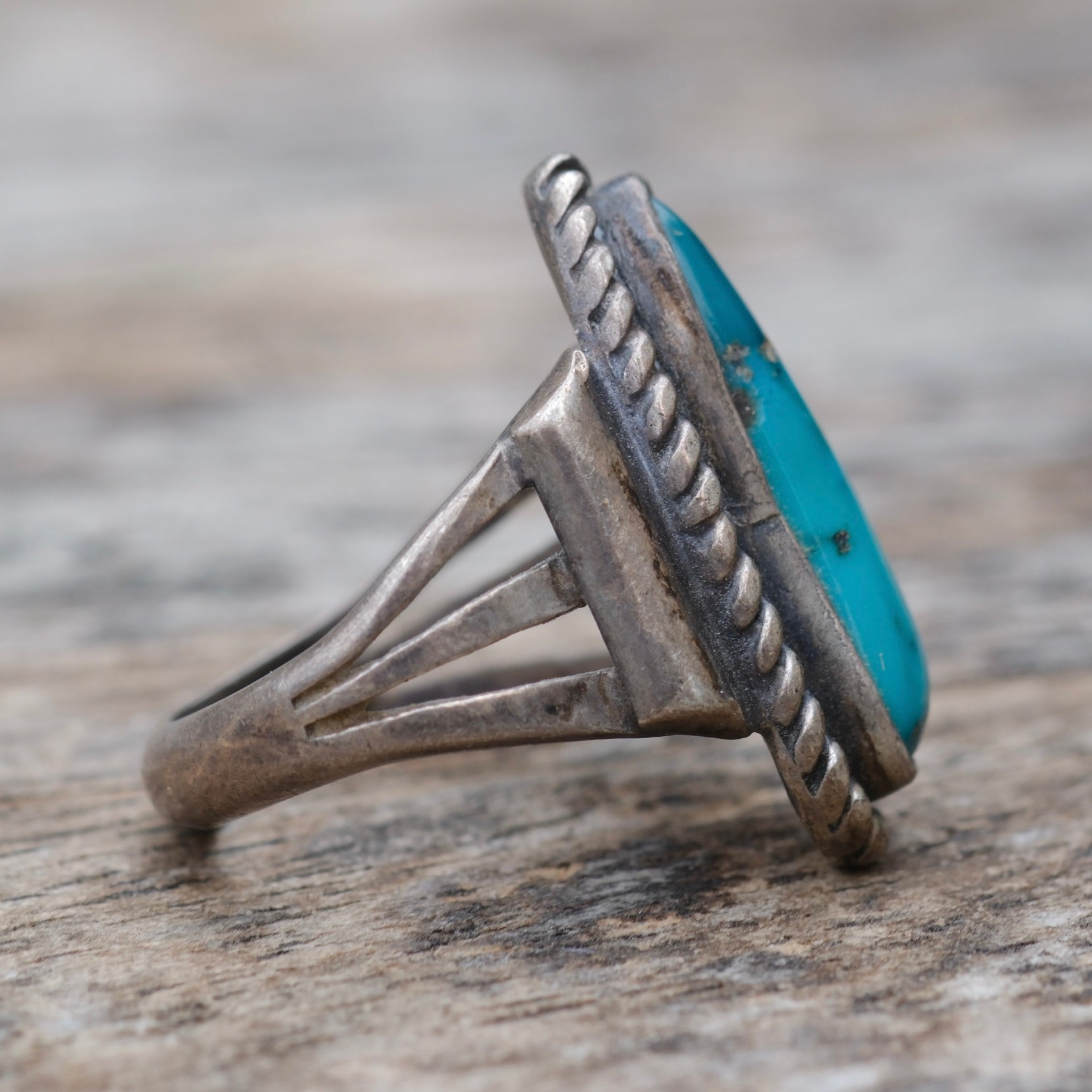 Vintage Sterling Turquoise Ring 4