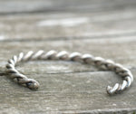 Vintage Sterling Silver Twisted Cuff