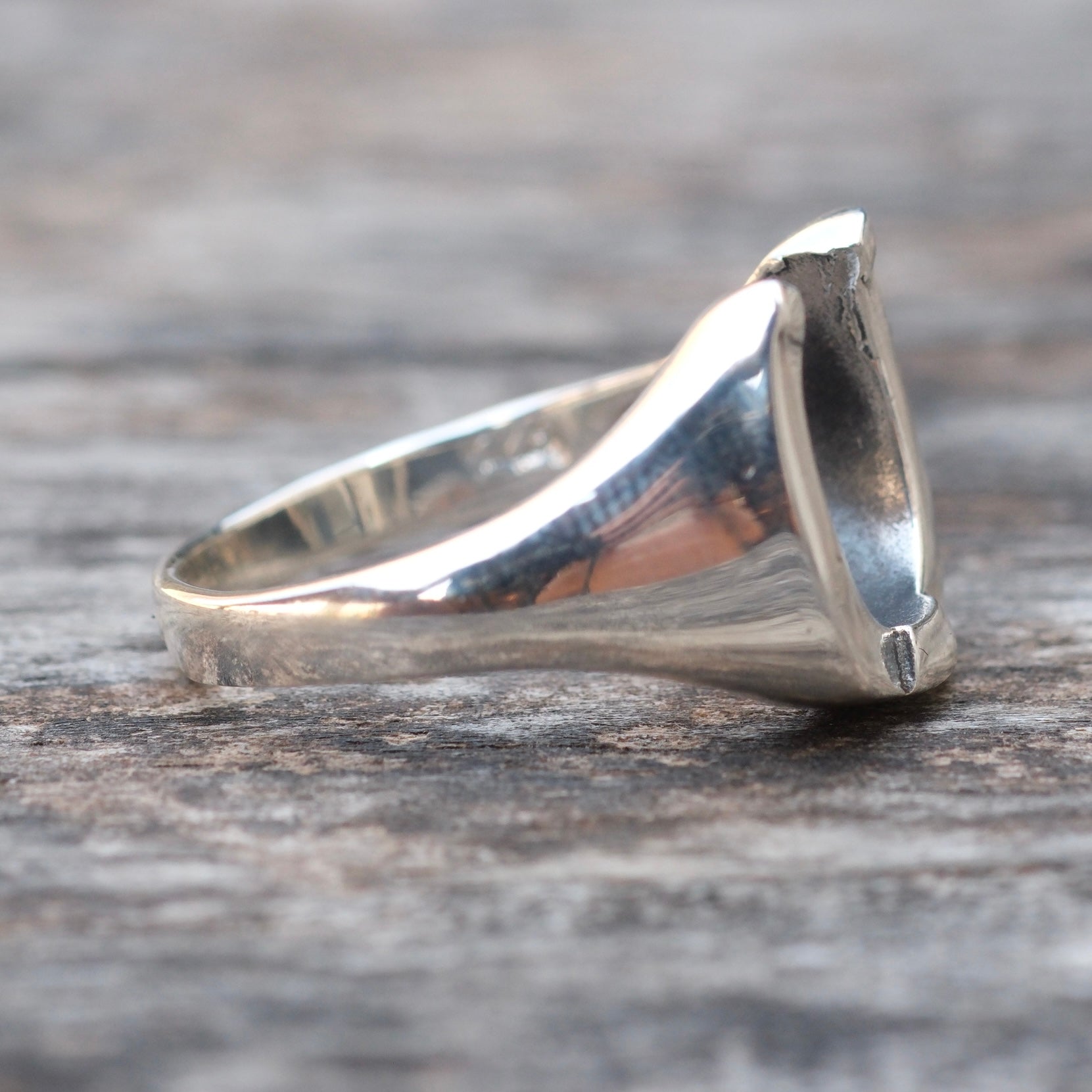 Vintage Sterling Silver Lucky Horseshoe Ring 8.25