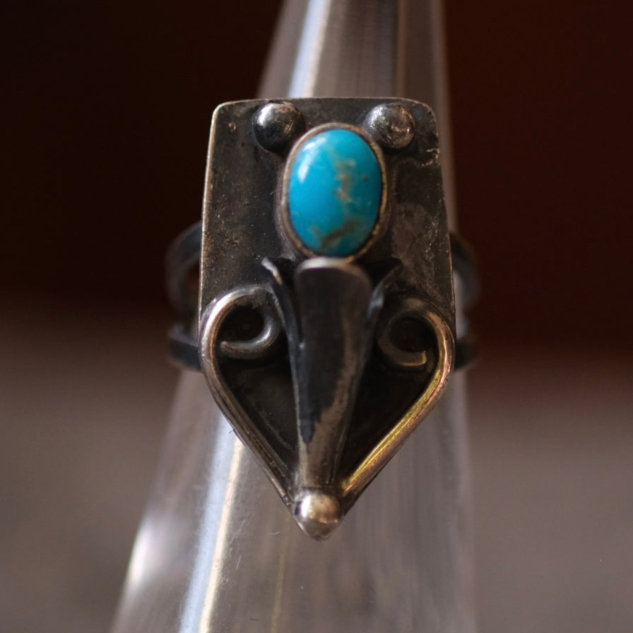 Vintage Sterling Turquoise Ring 5