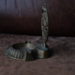 Vintage Brass Lucky Horse Ashtray