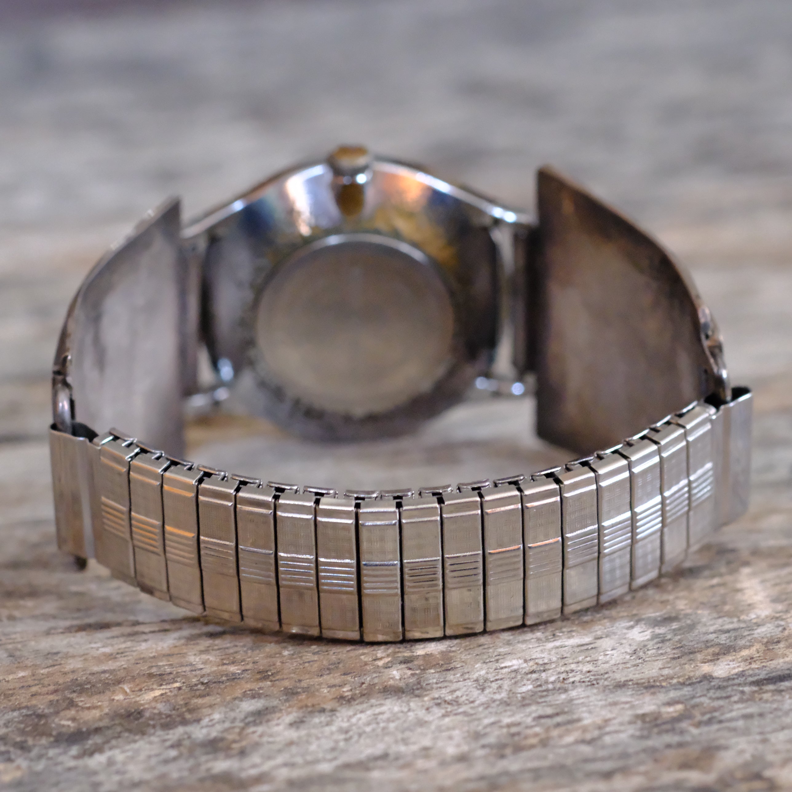 Vintage Sterling Turquoise Inlay Watch