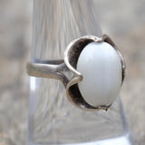 Vintage Sterling Mother Of Pearl Ring 8.5
