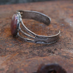 1950's Vintage Agate Stamped Cuff