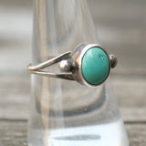 Vintage Sterling Turquoise Ring 8.75
