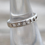 Vintage Sterling Silver Chain Ring 4.25