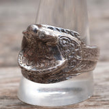 Vintage Sterling Silver Saddle Ring 12.75