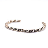 Vintage Sterling Silver Twisted Cuff Bracelet 6.25"