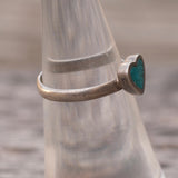 Vintage Sterling Turquoise Heart Ring 5.5