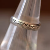 Vintage Sterling Silver Stamped Band Ring 7