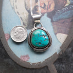 Vintage Sterling Silver Turquoise Necklace