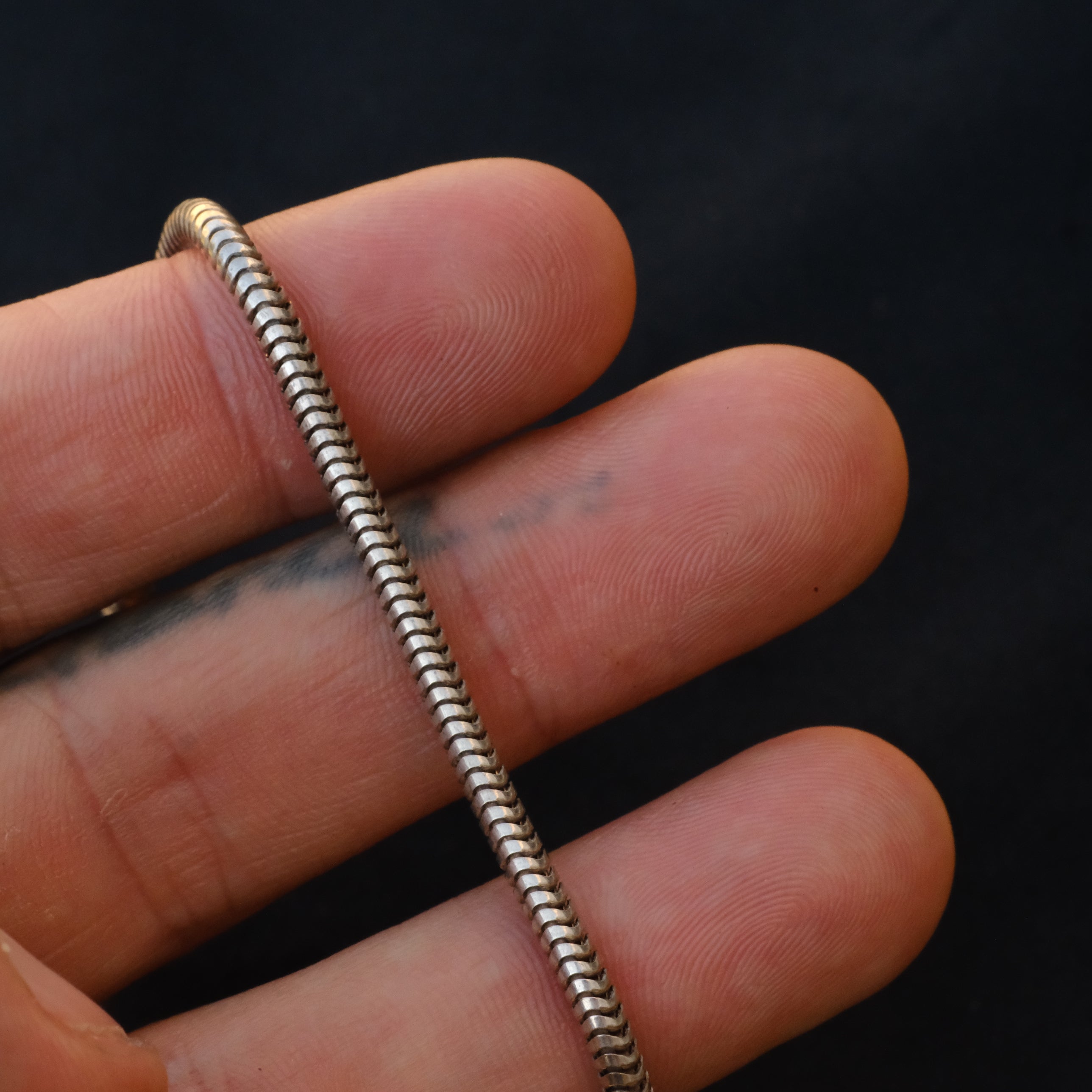 Vintage Sterling Snake Chain Bracelet