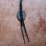 Vintage Sterling Petrified Wood Bolo Tie