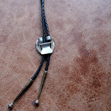 Vintage Sterling Turquoise Bear Paw Bolo Tie