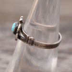 Vintage Sterling Turquoise Ring 6.75