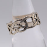 Vintage Sterling Silver Celtic Band Ring 6.25