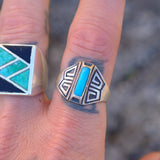 Vintage Sterling Turquoise Ring 10